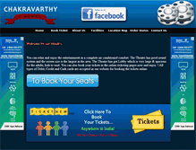 Tablet Screenshot of chakravarthycinemas.com